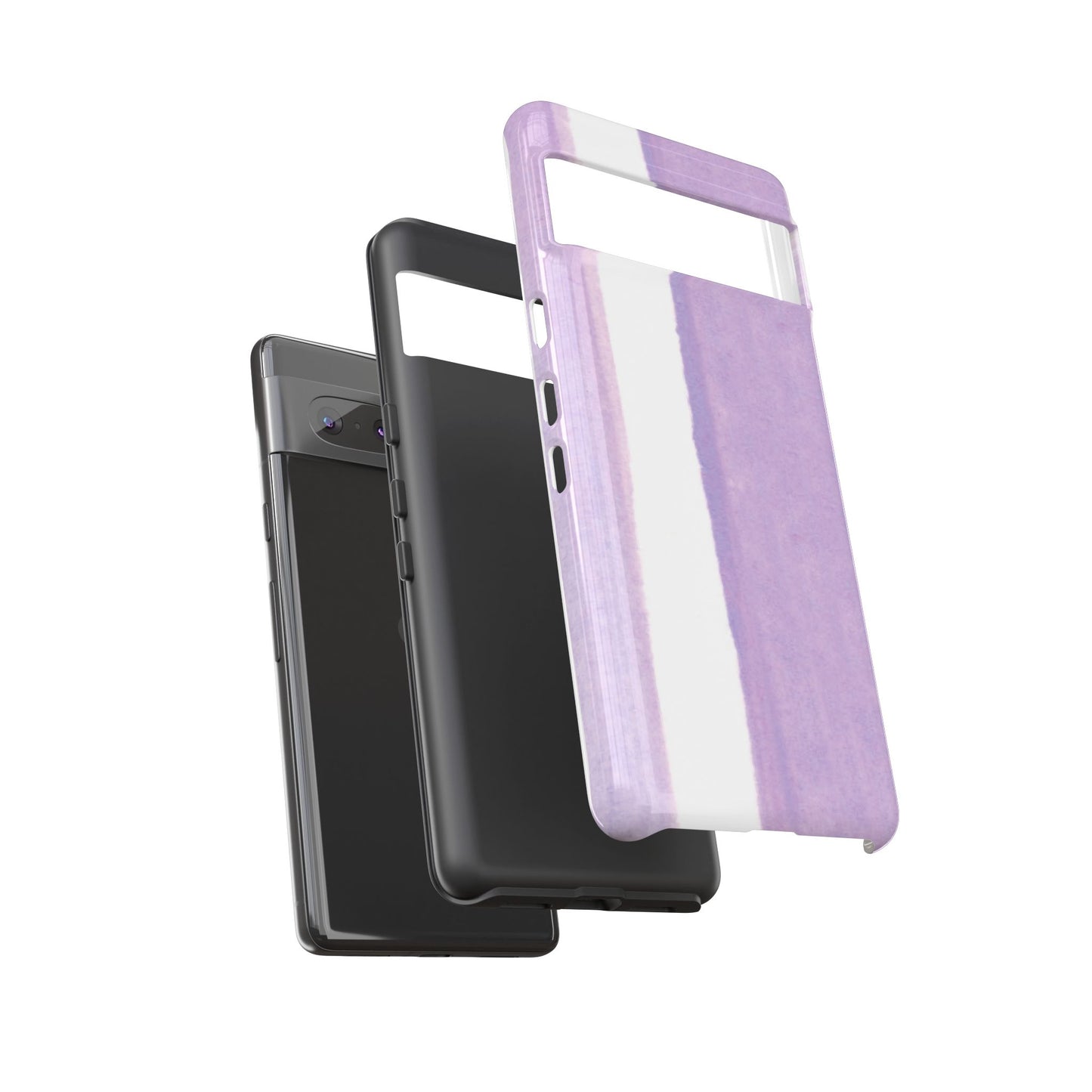 Abstract Purple Print Google Pixel Tough Phone Case