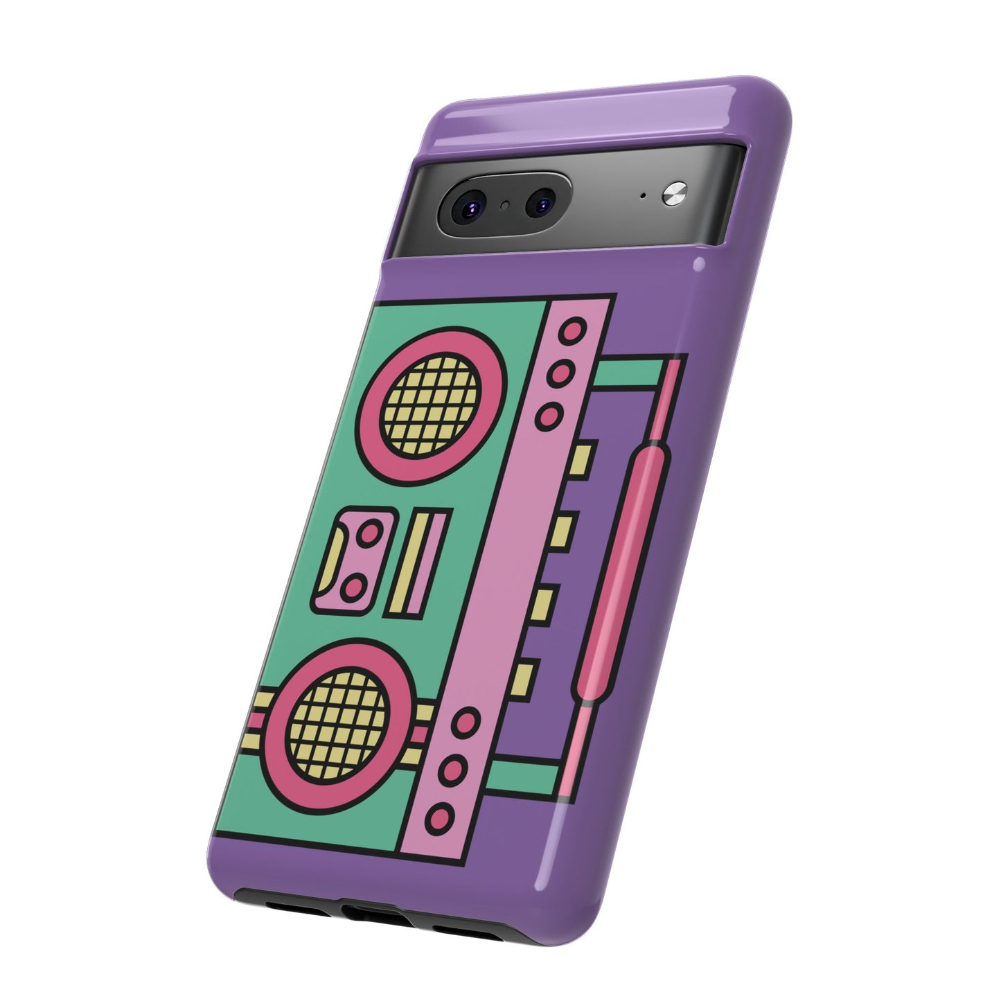 Retro Stereo Print Google Pixel Tough Phone Case