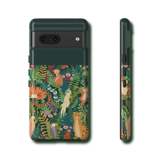Jungle Print Google Pixel Tough Phone Case