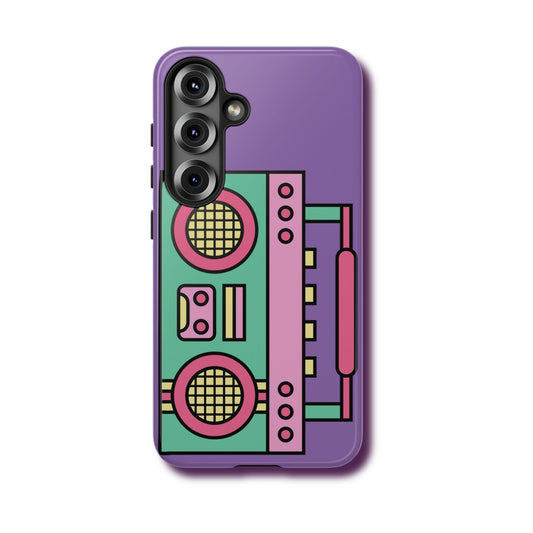 Retro Stereo Print Samsung Tough Phone Case